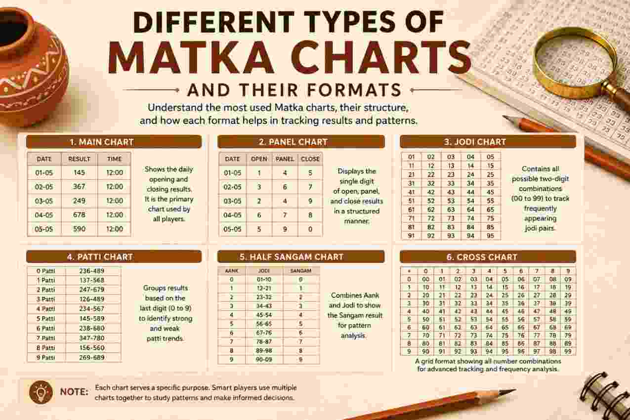 Different Types of Matka Charts and Their Formats