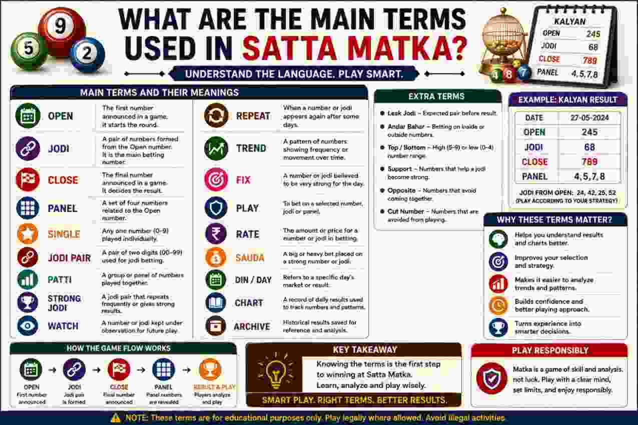 What Are the Main Terms Used in Satta Matka?
