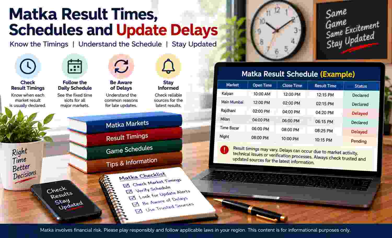Matka Result Times, Schedules and Update Delays