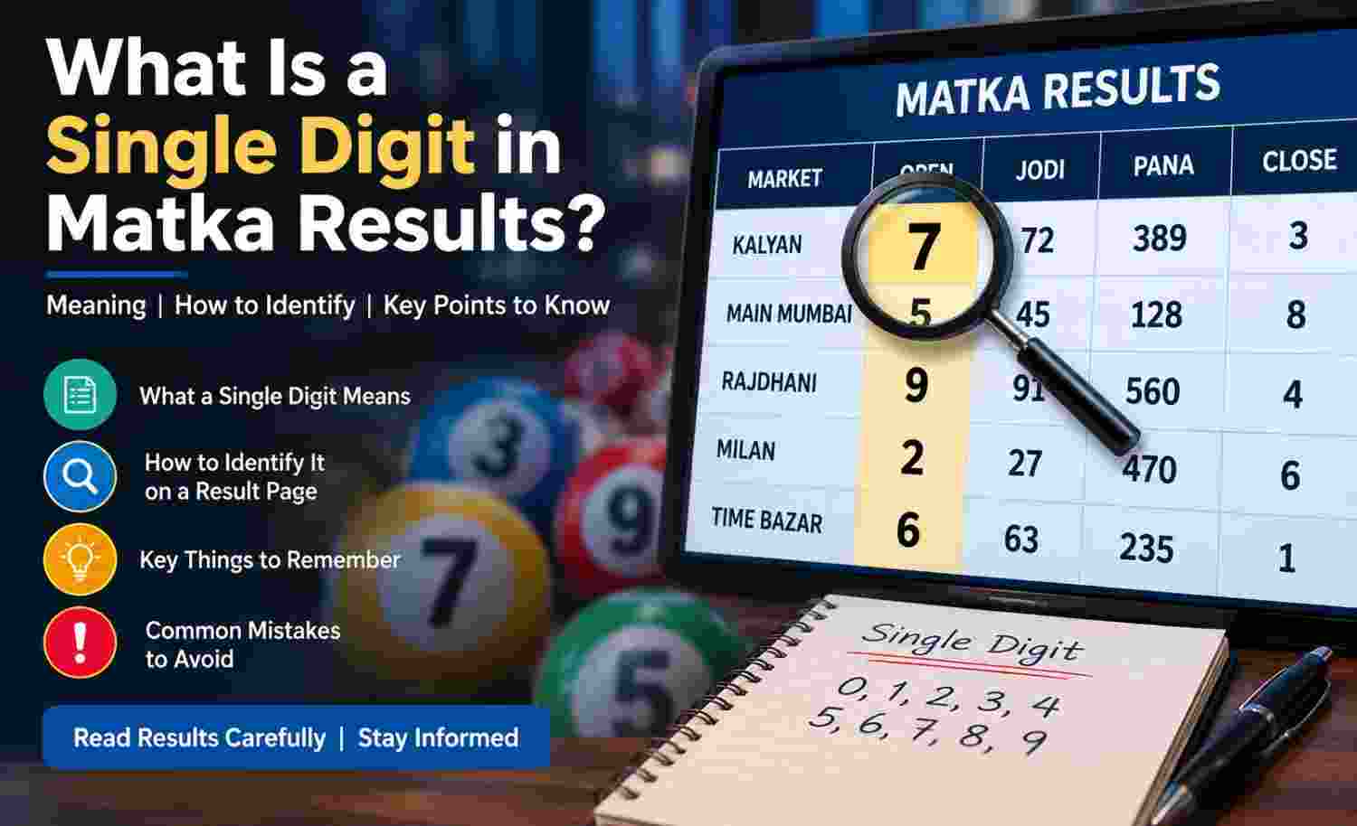 What Is a Single Digit in Matka Results?