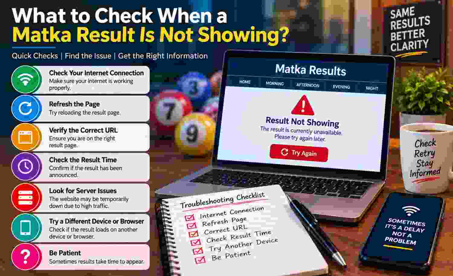 What to Check When a Matka Result Is Not Showing?