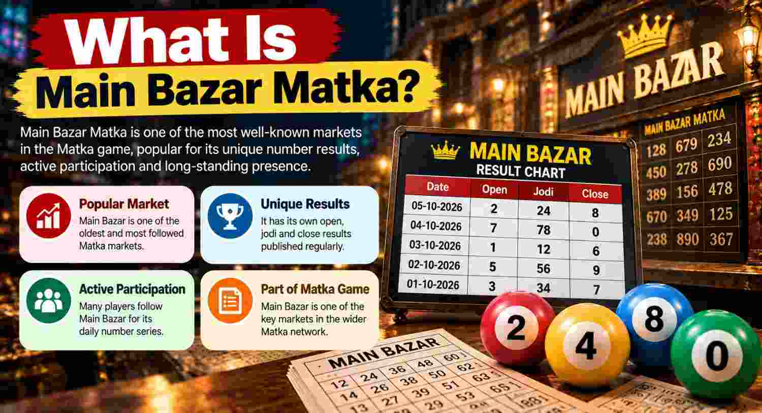What Is Main Bazar Matka?